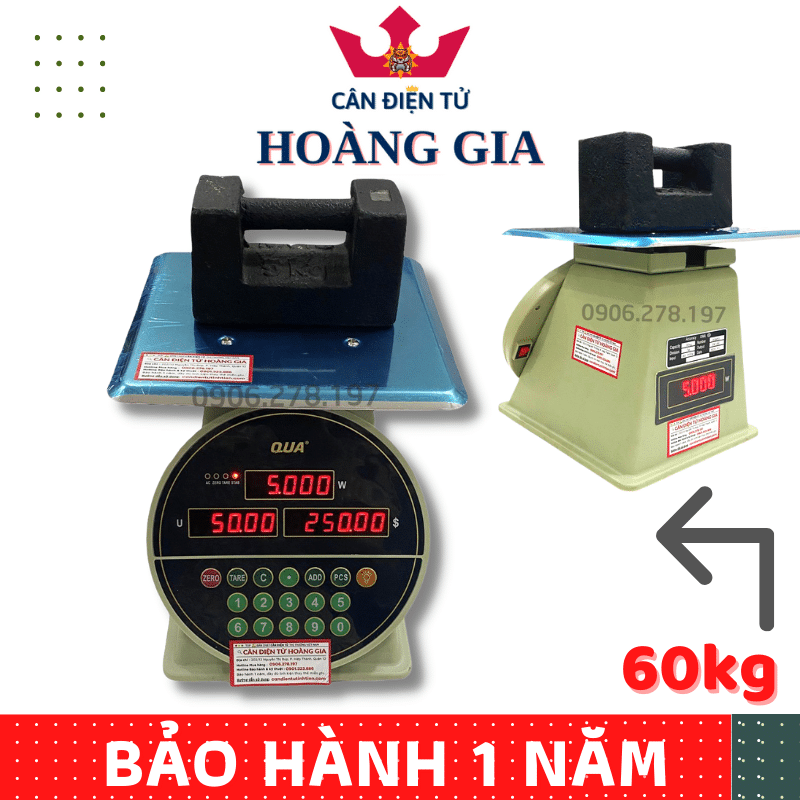 Hướng dẫn hiệu chuẩn, hiệu chỉnh cân điện tử 60kg QUA Q1 Chống Nước 100% - Cân điện tử Hoàng Gia | Uy tín 10+ năm, Uy Tín, Giá Tốt Cân điện tử 60kg Q1
