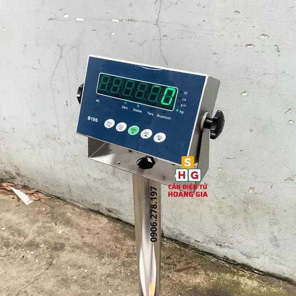 Cân bàn điện tử 300kg B19S Amcell USA - INOX 100% Chuyên Thủy Sản Công Nghiệp - Cân điện tử Hoàng Gia | Uy tín 10+ năm, Uy Tín, Giá Tốt cân bàn điện tử 300kg b19s amcell usa mặt trước