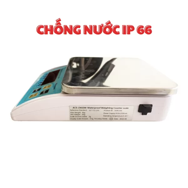 Cân Điện Tử Nhà Bếp 3kg/0.2g Chống Nước ACS ACS-3K cân điện tử nhà bếp 3kg chống nước