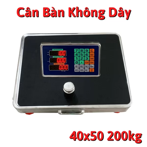 Cân bàn điện tử Bluetooth 200kg nối phần mềm quản lý cân điện tử trên điện thoại