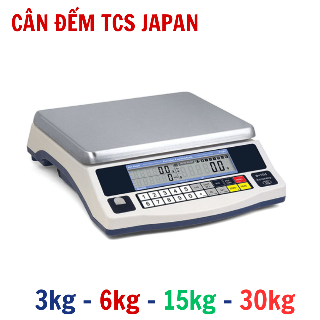 Cân Đếm Ốc Vít Điện Tử 30kg TCS – Đếm Linh Kiện Nhỏ Theo Lô - Cân điện tử Hoàng Gia | Uy tín 10+ năm, Uy Tín, Giá Tốt Cân đếm điện tử TCS Nhật Bản 3kg 6kg 15kg 30kg