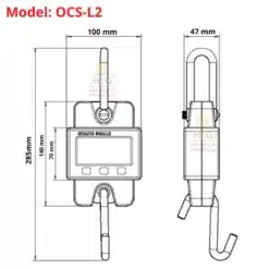 Cân treo điện tử 300kg OCS L2 - Chính Hãng Công Ty - Cân điện tử Hoàng Gia | Uy tín 10+ năm, Uy Tín, Giá Tốt kich thuoc can treo dien tu 300kg OCS l - Cân điện tử Hoàng Gia | Uy tín 10+ năm, Uy Tín, Giá Tốt