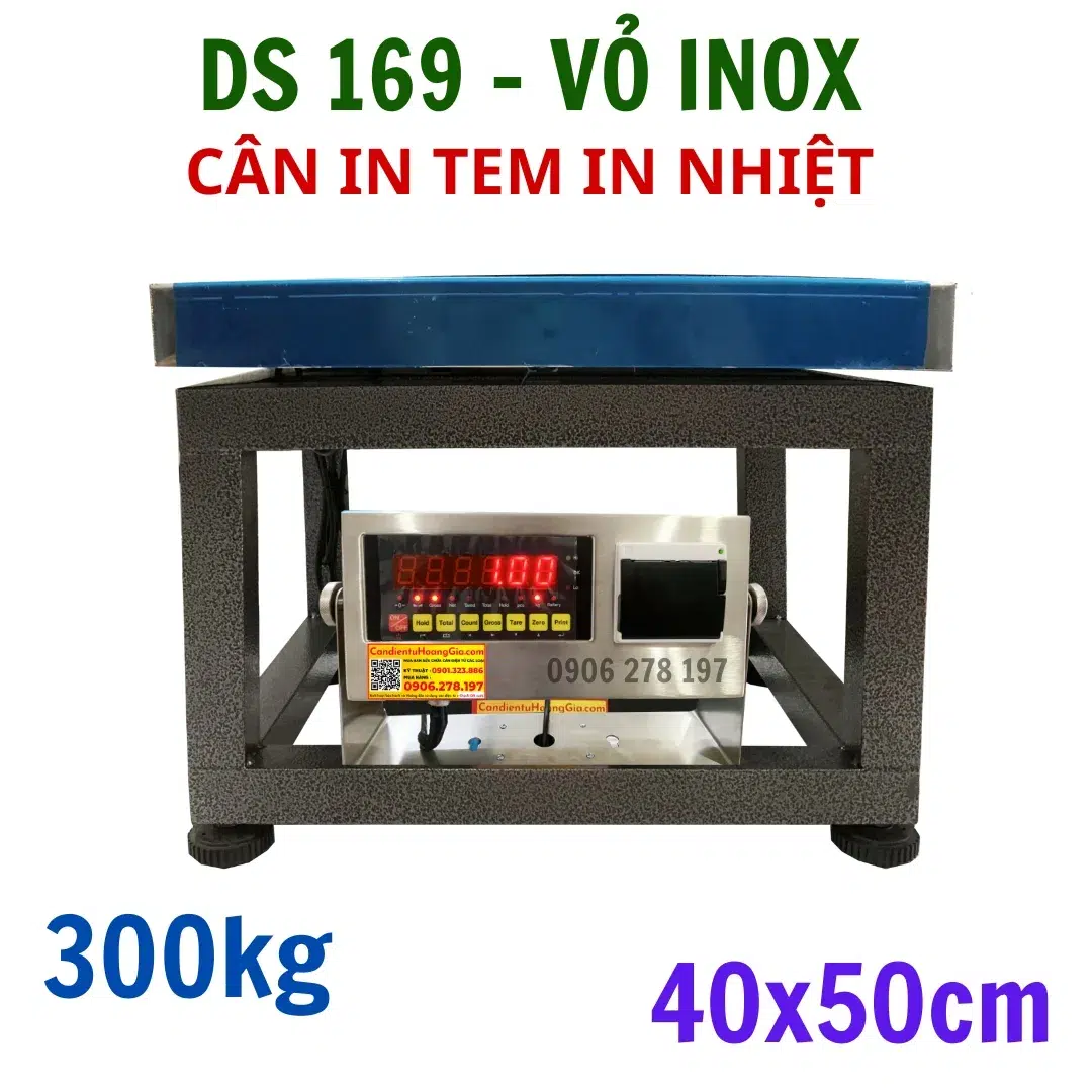 Cân điện tử in phiếu DS 169 - Cân Ghế Ngồi 100kg 200kg 300kg - Cân Nhật Bản Vỏ INOX - Cân điện tử Hoàng Gia | Uy tín 10+ năm, Uy Tín, Giá Tốt Mâm inox cân điện tử in phiếu DS 169