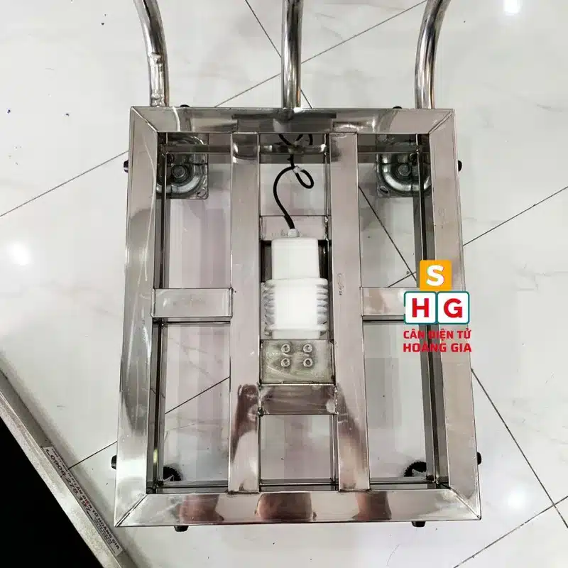 Cân Bàn Điện Tử Gắn Bánh Xe 500kg 8201 Japan - INOX 304 - Khung bàn 50x60cm - Cân điện tử Hoàng Gia | Uy tín 10+ năm, Uy Tín, Giá Tốt Cân bàn điện tử có mút chống đập gắn bánh xe