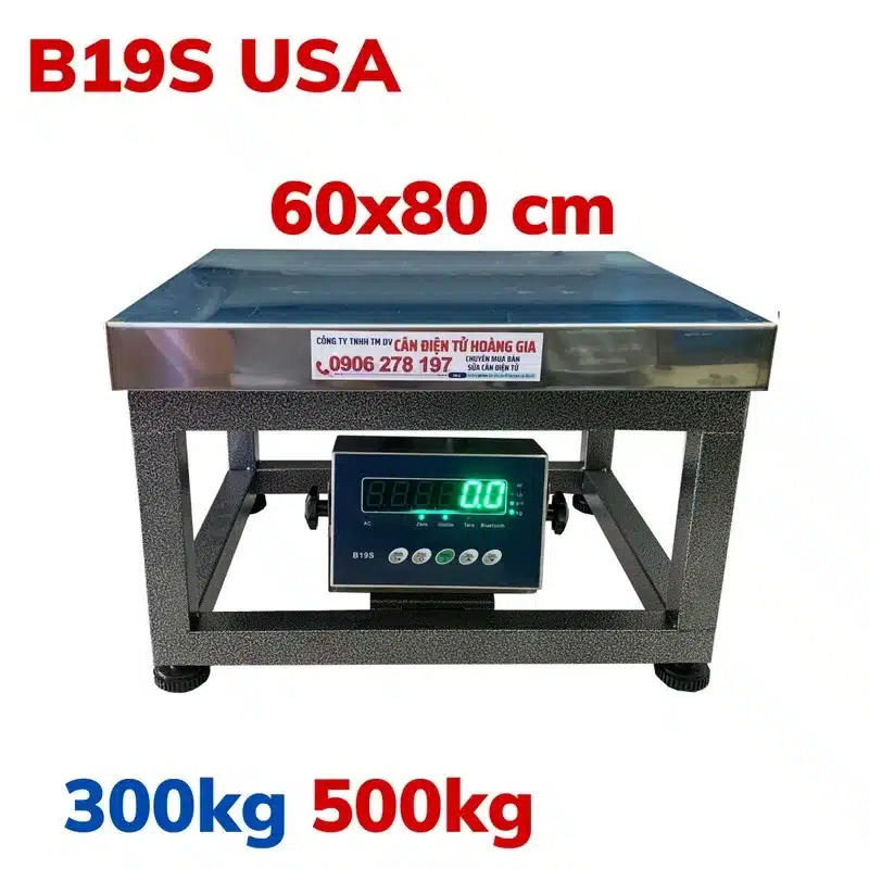 Cân Điện Tử Cân Sắt 500kg B19S: 7 Lưu Ý Chọn Chính Xác, Tránh Mua Sai - Cân điện tử Hoàng Gia | Uy tín 10+ năm, Uy Tín, Giá Tốt Cân điện tử cân sắt 500kg B19S USA 60x80cm