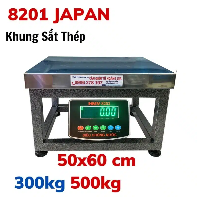 Cân điện tử 500kg 8201 Japan - 50x60cm Chính Hãng - Cân điện tử Hoàng Gia | Uy tín 10+ năm, Uy Tín, Giá Tốt Cân điện tử 500kg 8201 Japan 50x60cm