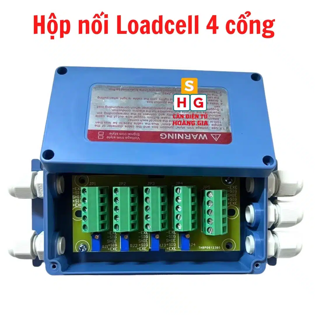 Hộp nối đầu cân điện tử Junction box - Mạch cộng loadcell điện tử 2 đến 4 cổng - Cân điện tử Hoàng Gia | Uy tín 10+ năm, Uy Tín, Giá Tốt hộp nối đầu cân điện tử junction box vỏ nhựa abs 2-4 cổng