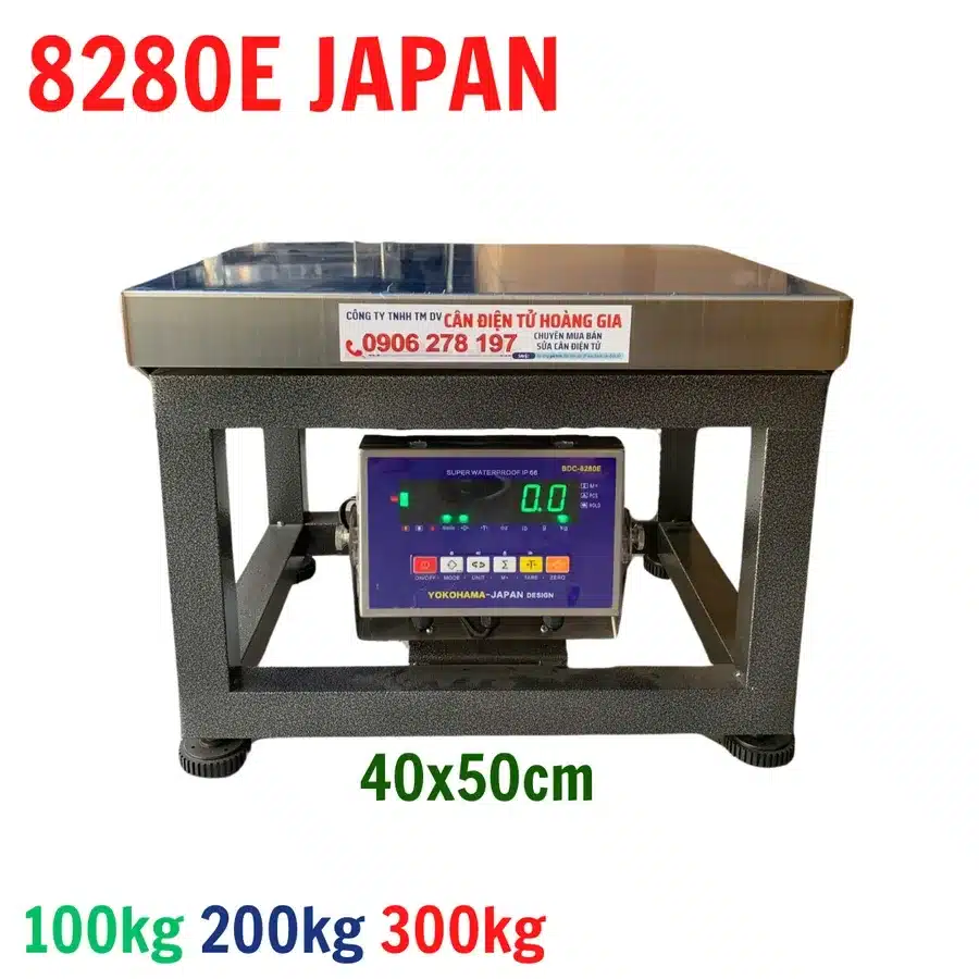 Cân điện tử 300kg 40x50cm - Yokohama 8280E JAPAN - Cân điện tử Hoàng Gia | Uy tín 10+ năm, Uy Tín, Giá Tốt Cân điện tử 300kg 40x50cm Yokohama 8280E Japan